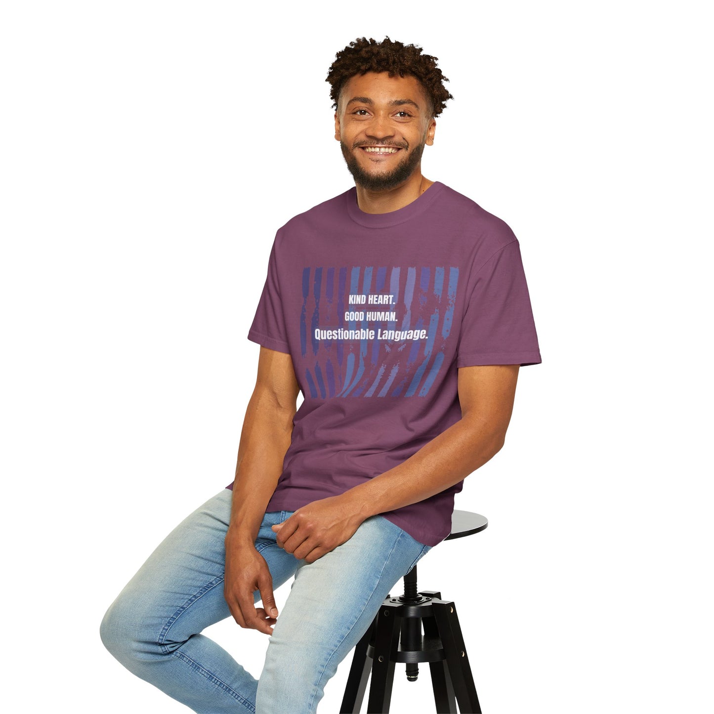 Kind Heart Good Human Questionable Language T-Shirt — Funny Graphic Tee