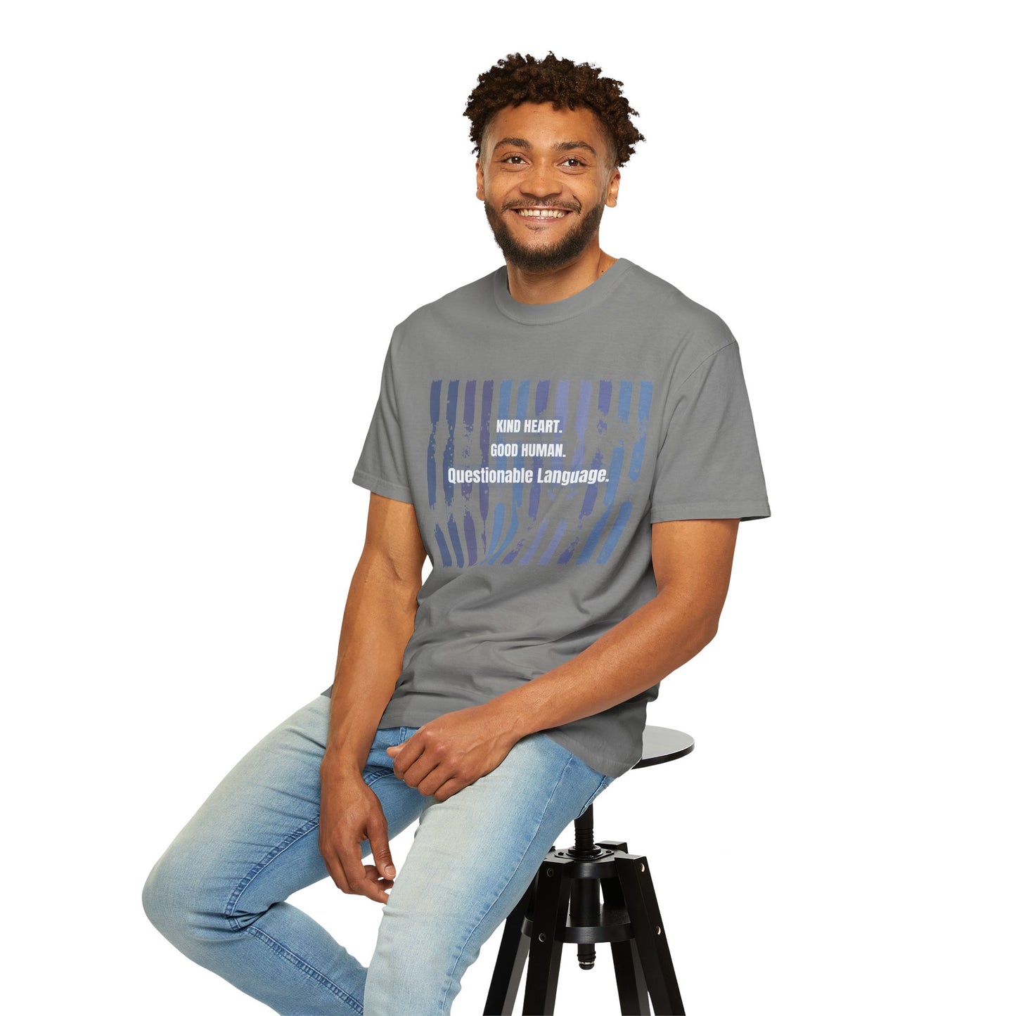 Kind Heart Good Human Questionable Language T-Shirt — Funny Graphic Tee
