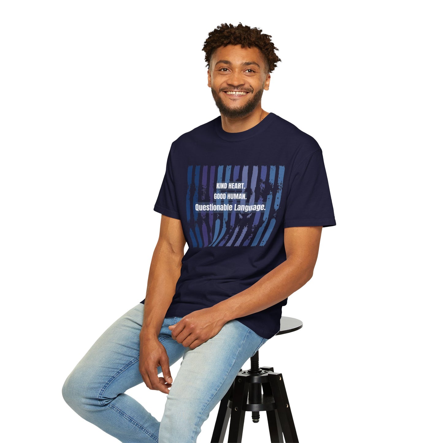 Kind Heart Good Human Questionable Language T-Shirt — Funny Graphic Tee