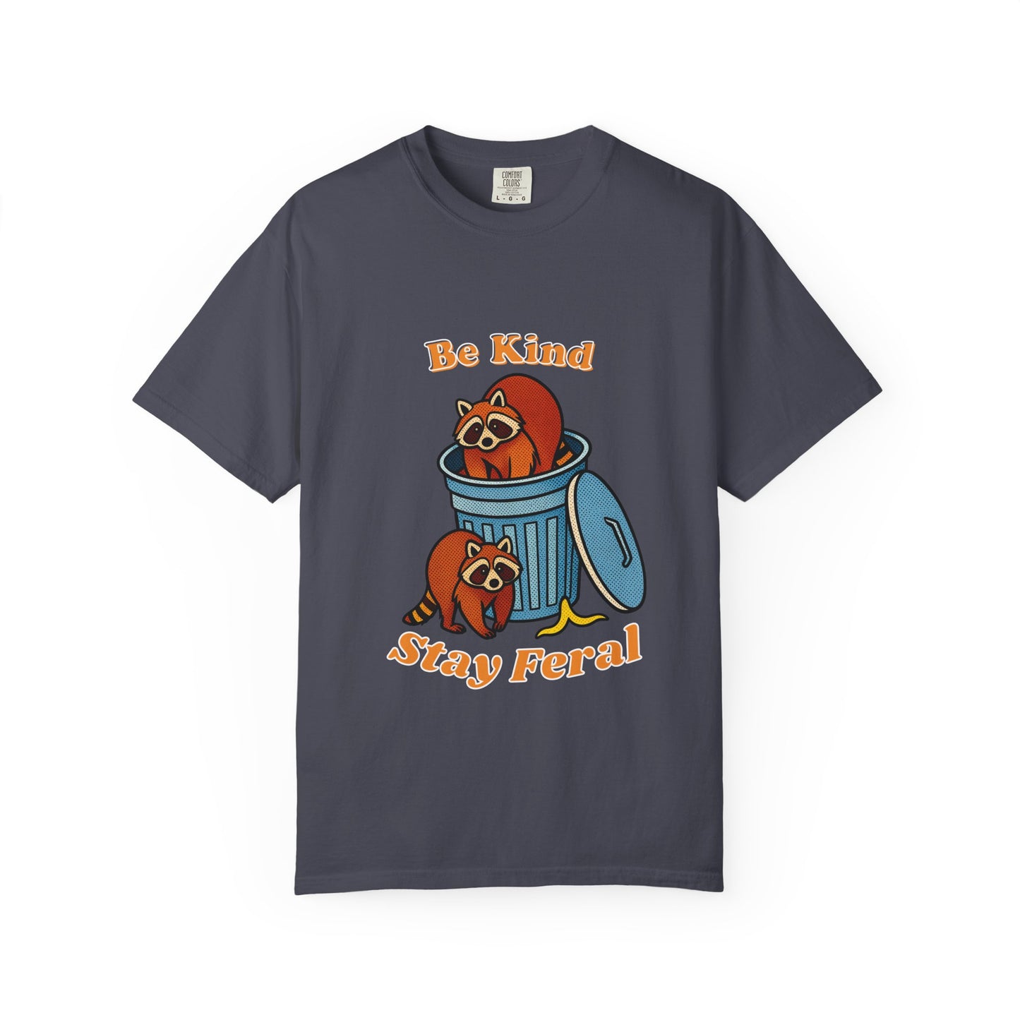 Be Kind Stay Feral – Retro Raccoon Graphic Tee