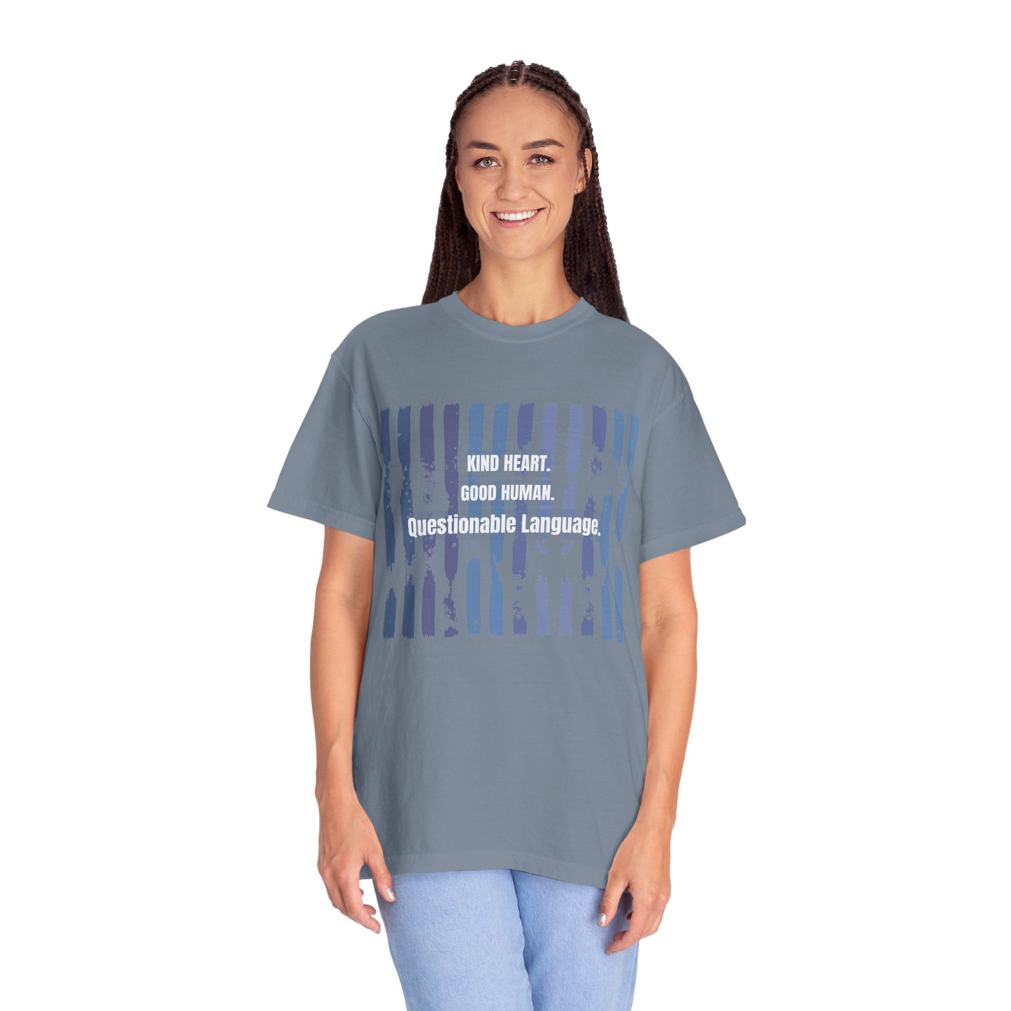 Kind Heart Good Human Questionable Language T-Shirt — Funny Graphic Tee