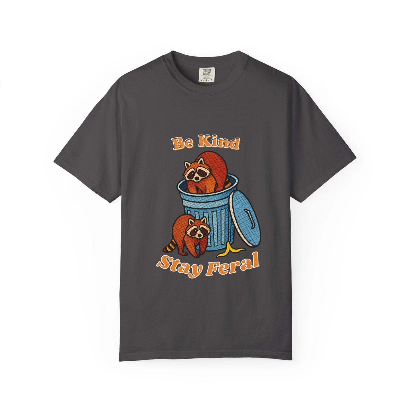 Be Kind Stay Feral – Retro Raccoon Graphic Tee