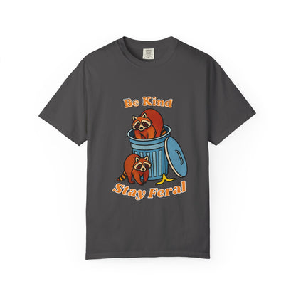 Be Kind Stay Feral – Retro Raccoon Graphic Tee