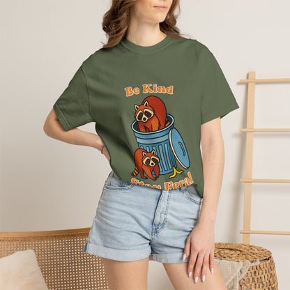 Be Kind Stay Feral – Retro Raccoon Graphic Tee