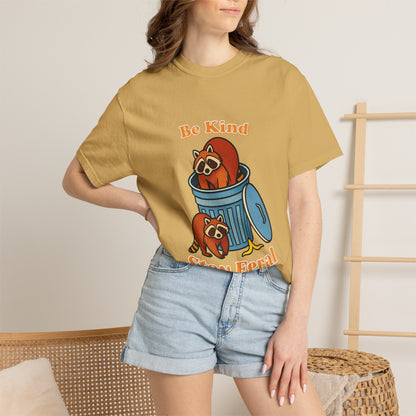 Be Kind Stay Feral – Retro Raccoon Graphic Tee