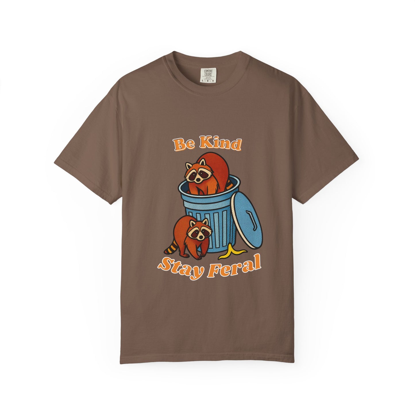 Be Kind Stay Feral – Retro Raccoon Graphic Tee