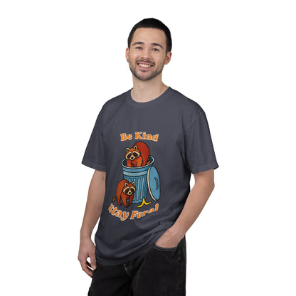 Be Kind Stay Feral – Retro Raccoon Graphic Tee