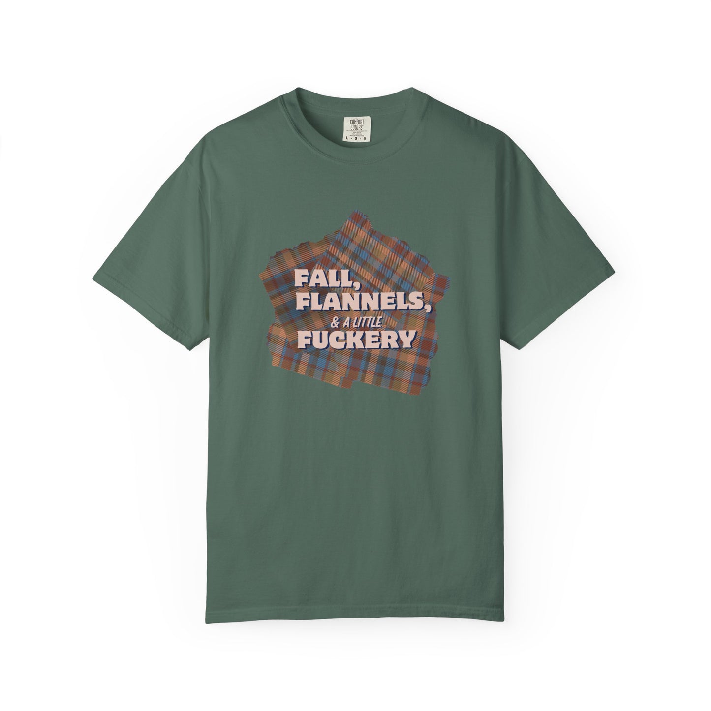 Fall Flannels & A Little Fuckery T-Shirt | Funny Fall Graphic Tee