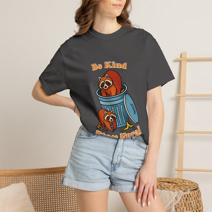 Be Kind Stay Feral – Retro Raccoon Graphic Tee