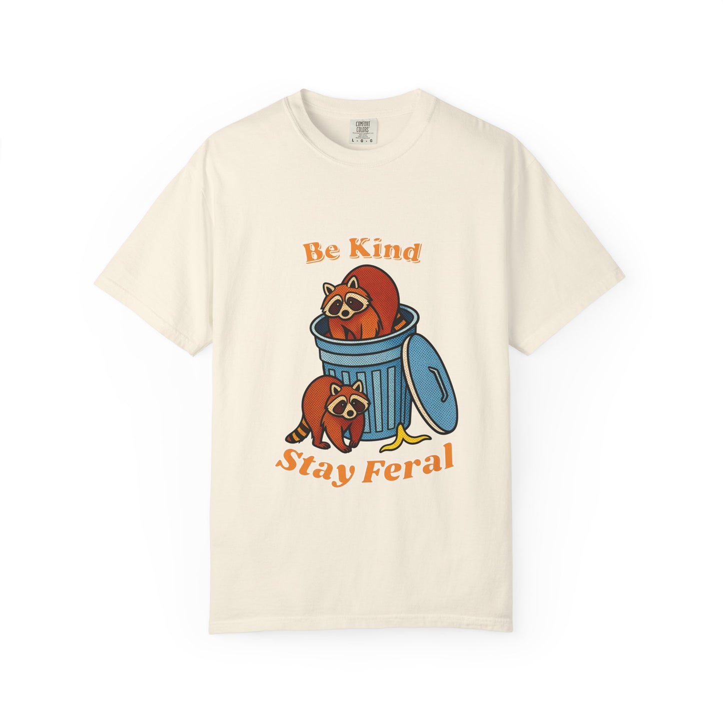 Be Kind Stay Feral – Retro Raccoon Graphic Tee