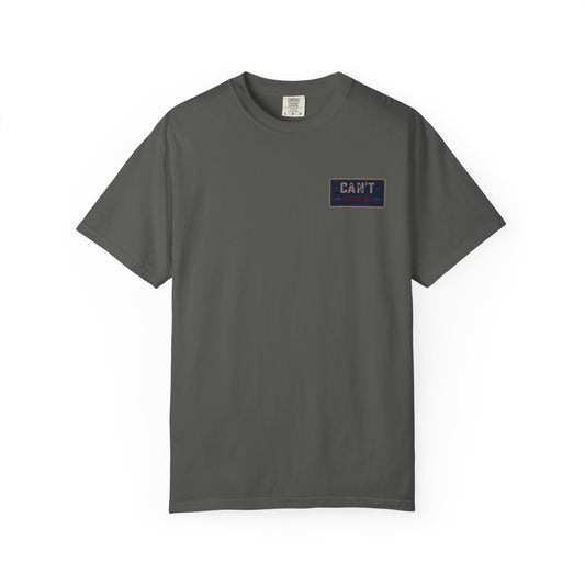 Can't Never Did T-Shirt — Vintage Mechanic Name Patch Funny Graphic Tee