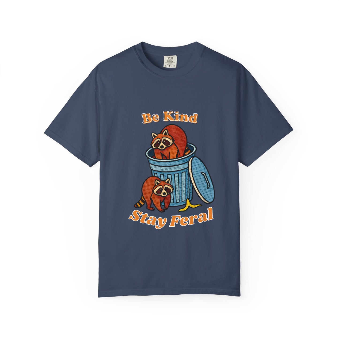 Be Kind Stay Feral – Retro Raccoon Graphic Tee