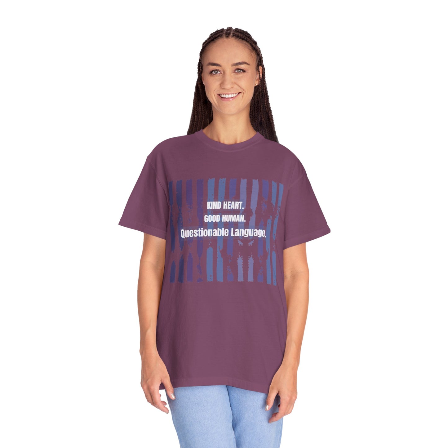 Kind Heart Good Human Questionable Language T-Shirt — Funny Graphic Tee