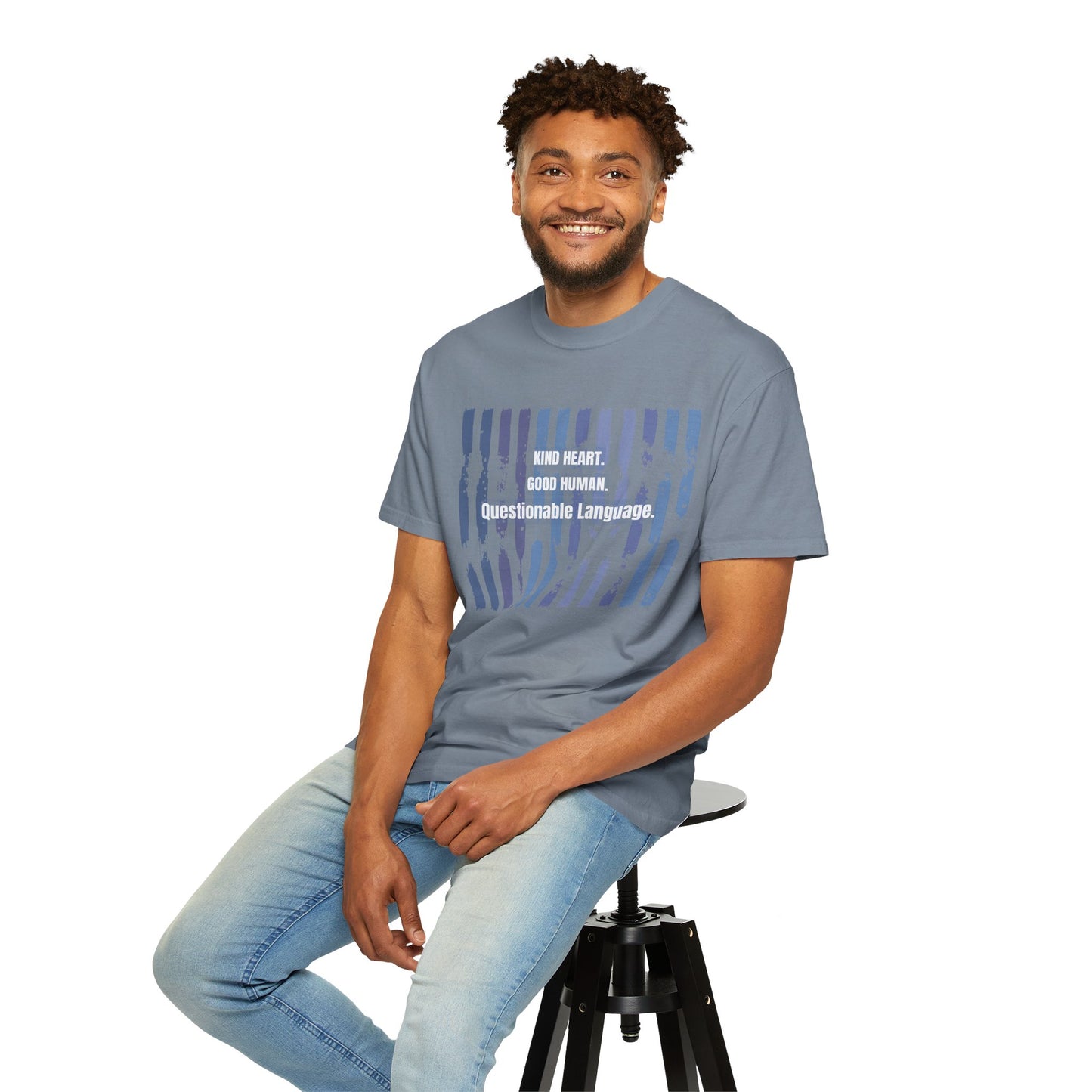 Kind Heart Good Human Questionable Language T-Shirt — Funny Graphic Tee