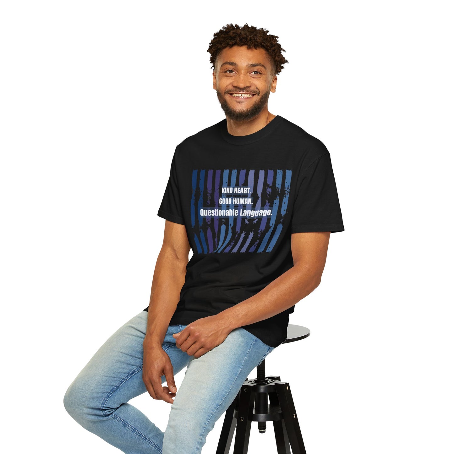 Kind Heart Good Human Questionable Language T-Shirt — Funny Graphic Tee