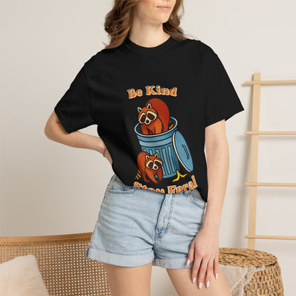 Be Kind Stay Feral – Retro Raccoon Graphic Tee
